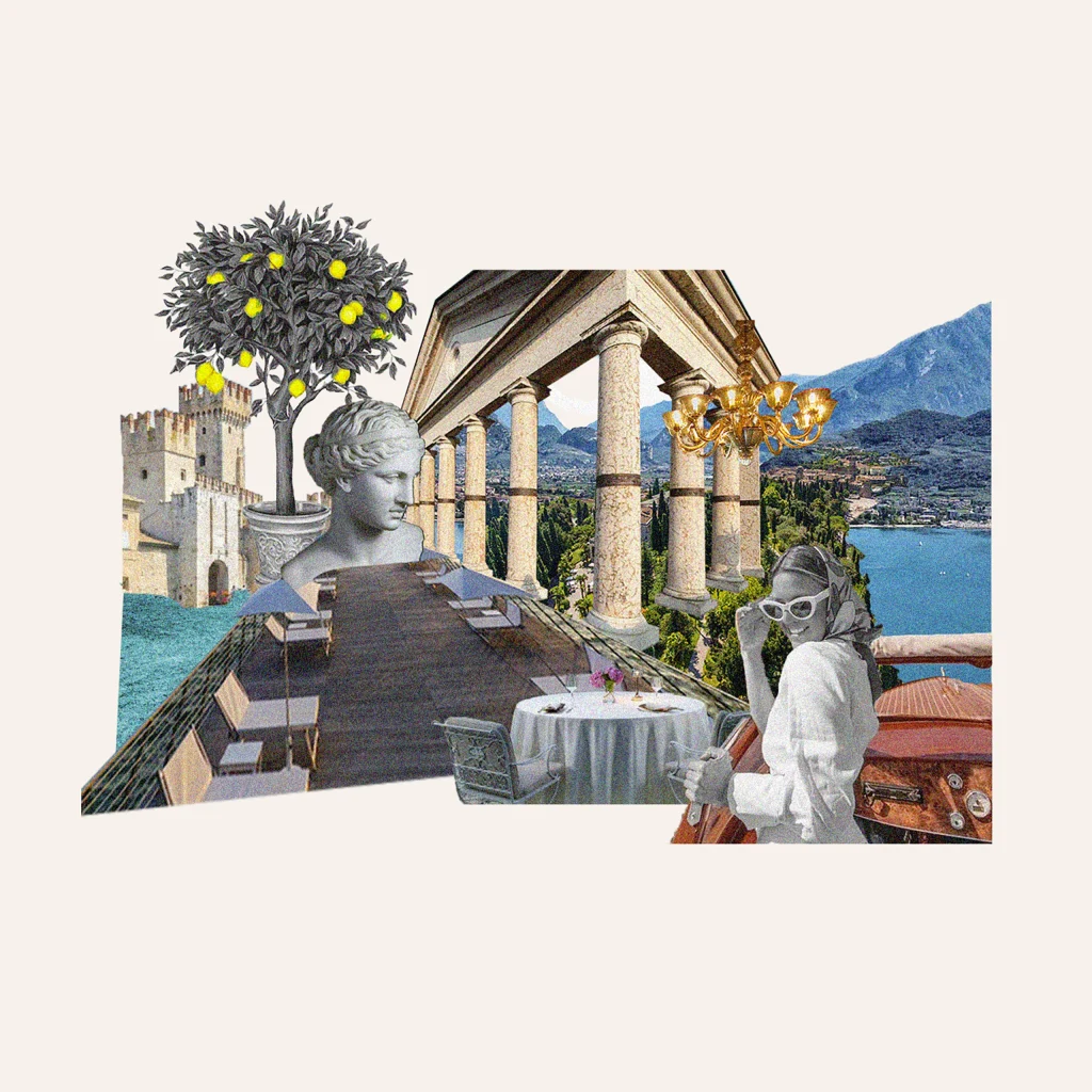 Luxury Marketing Agency - Collage Art Amalfi Coast - DROPSHOT